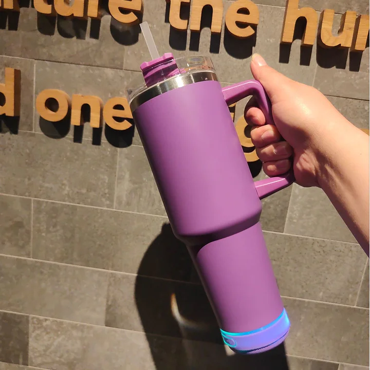tumbler hot and cold stainless steel vacuum insulated with mini speaker tumbler