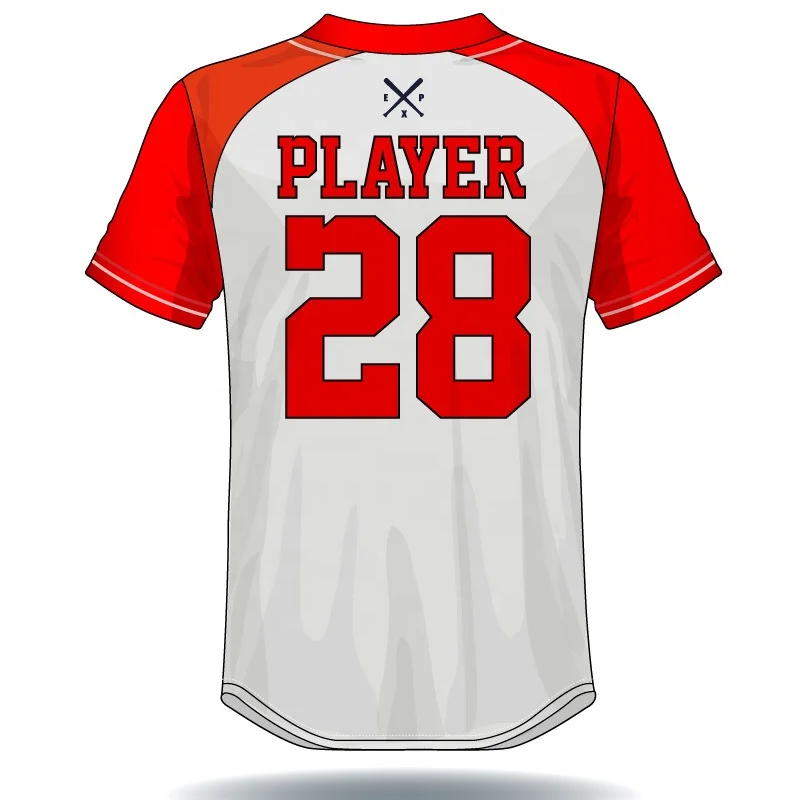 Cheap Custom Made Sublimated Plain Baseball Jersey For Kids