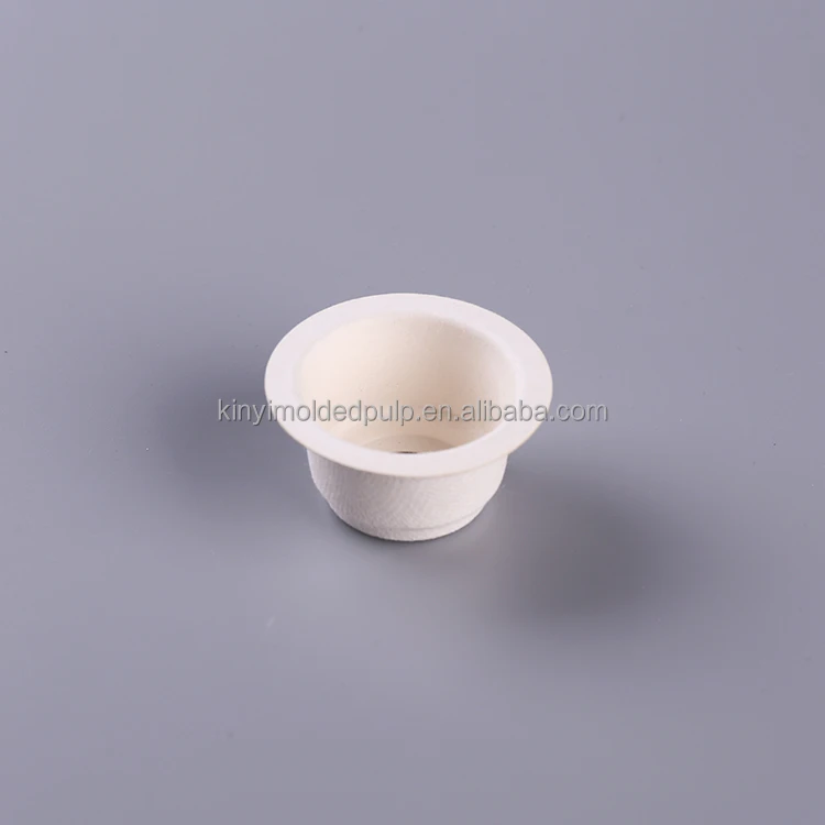Customized eco-friendly biodegradable compostable Molded Bagasse Pulp Coffee Cup tray