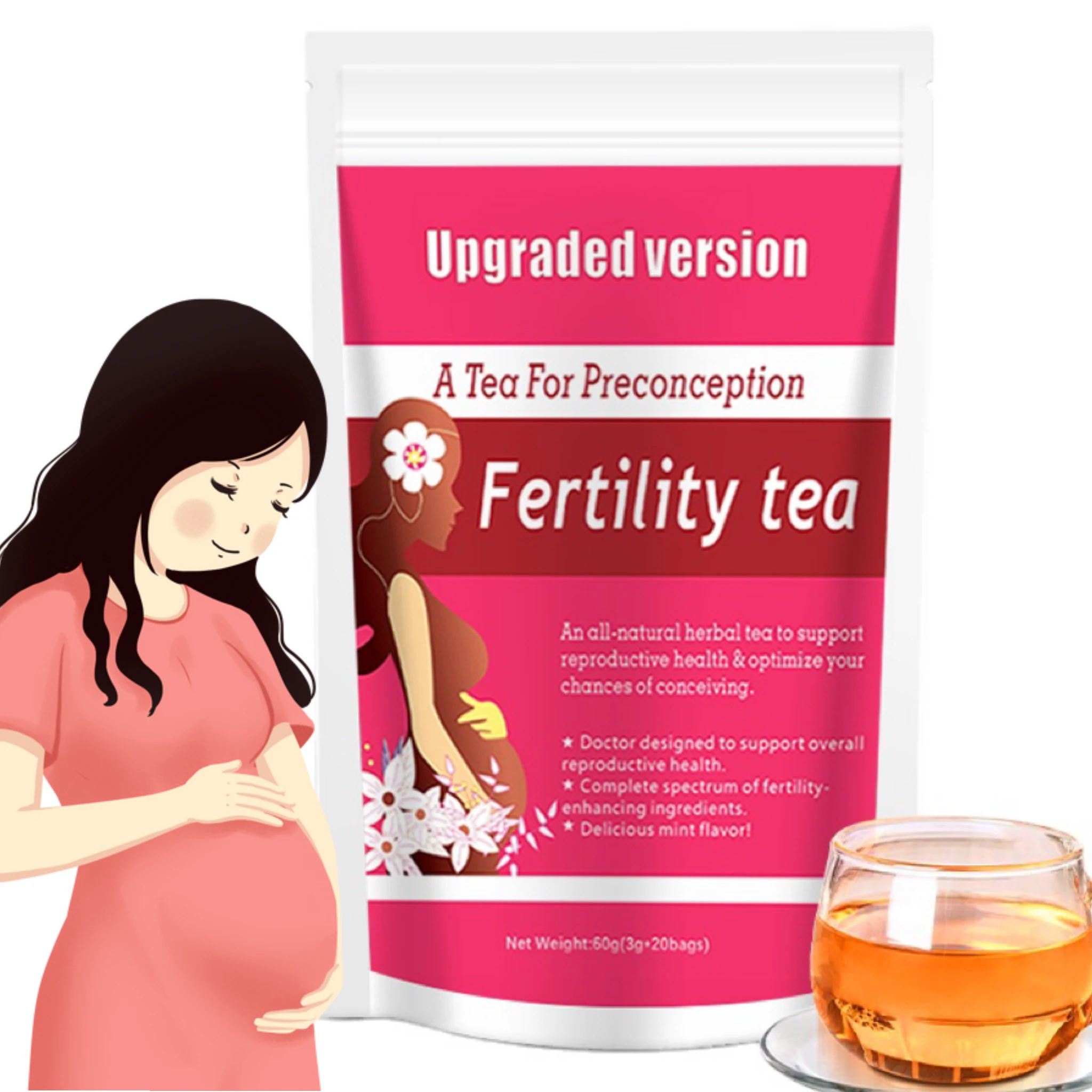 Wholesale Price Chinese Herbal Flavor Tea For Women Fertility Tea For Women Fertility Tea For Women