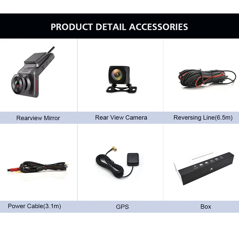 4G Dash Cam  With Dual Cameras Live Video GPS Tracking WiFi Remote Monitoring Car DVR Camera Recorder  APP Web
