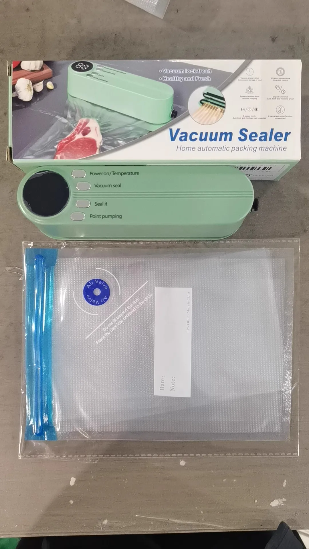 3-in-1 electric Dry and Moist Vacuum Sealer multifunction portable mini Automatic Food Vacuum Sealer Machine For Kitchen