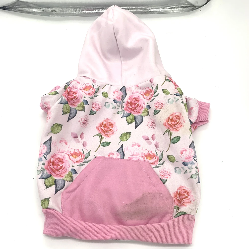 Hot Sale Custom Fashion Soft Custom designer Dog Clothes Pet Dog Coat Jacket Cosy Sweatshirt Dog hoodie