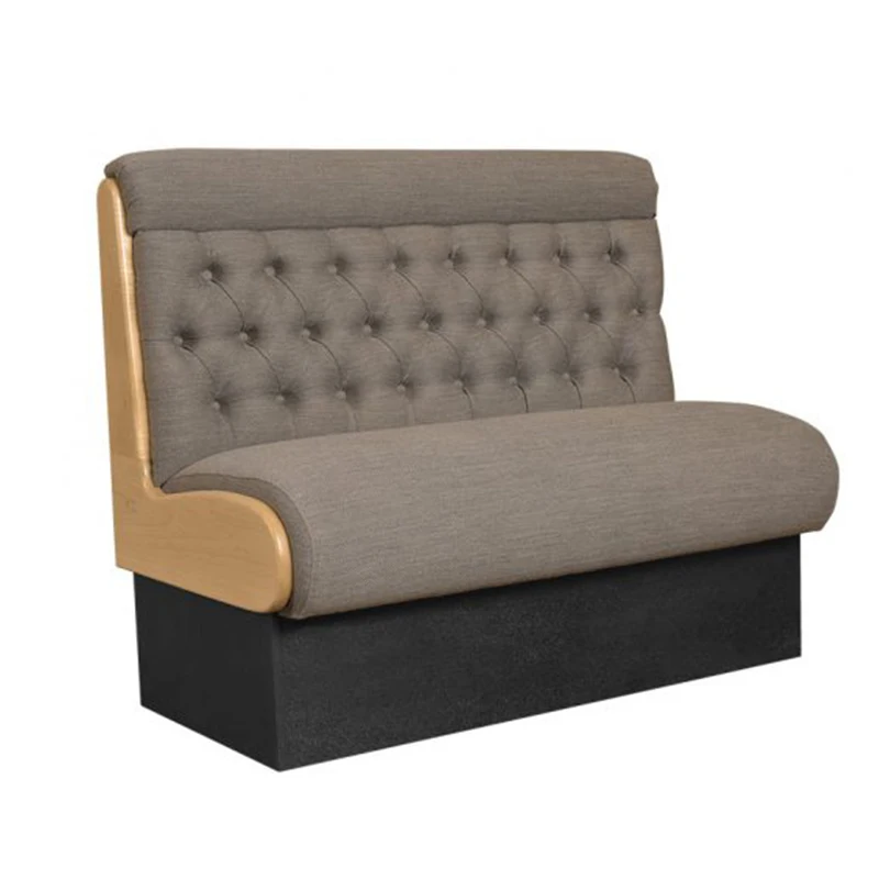 S083 Custom Restaurant velvet booth leather chair banquette seating sets Dessert Shop Milk Tea store nightclub bar Seat Sofa