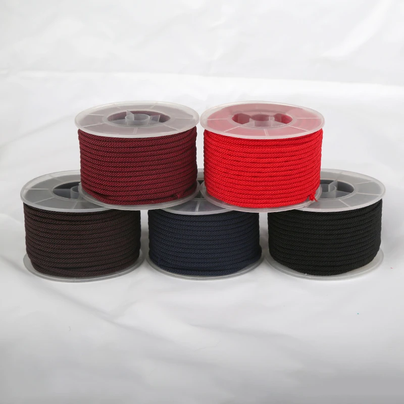 XuQian 3 мм цветной нейлоновый витой шнур для изготовления ювелирных изделий