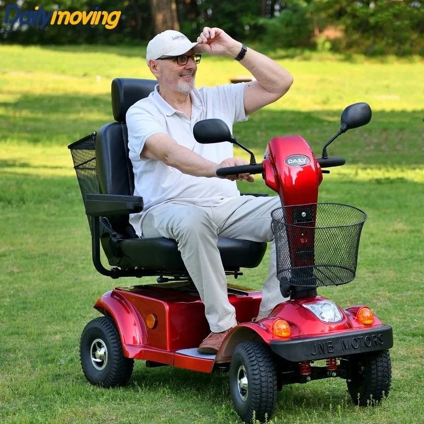 Portable Light 4 Wheel Foldable Electric Mobility Scooters for Elderly