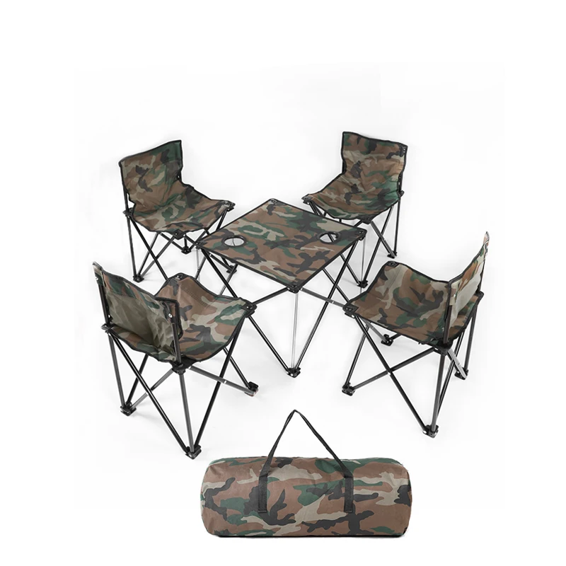 Light Weight Portable Folding Camping Picnic Table and Chairs Set Bag Table with Chairs Outdoor