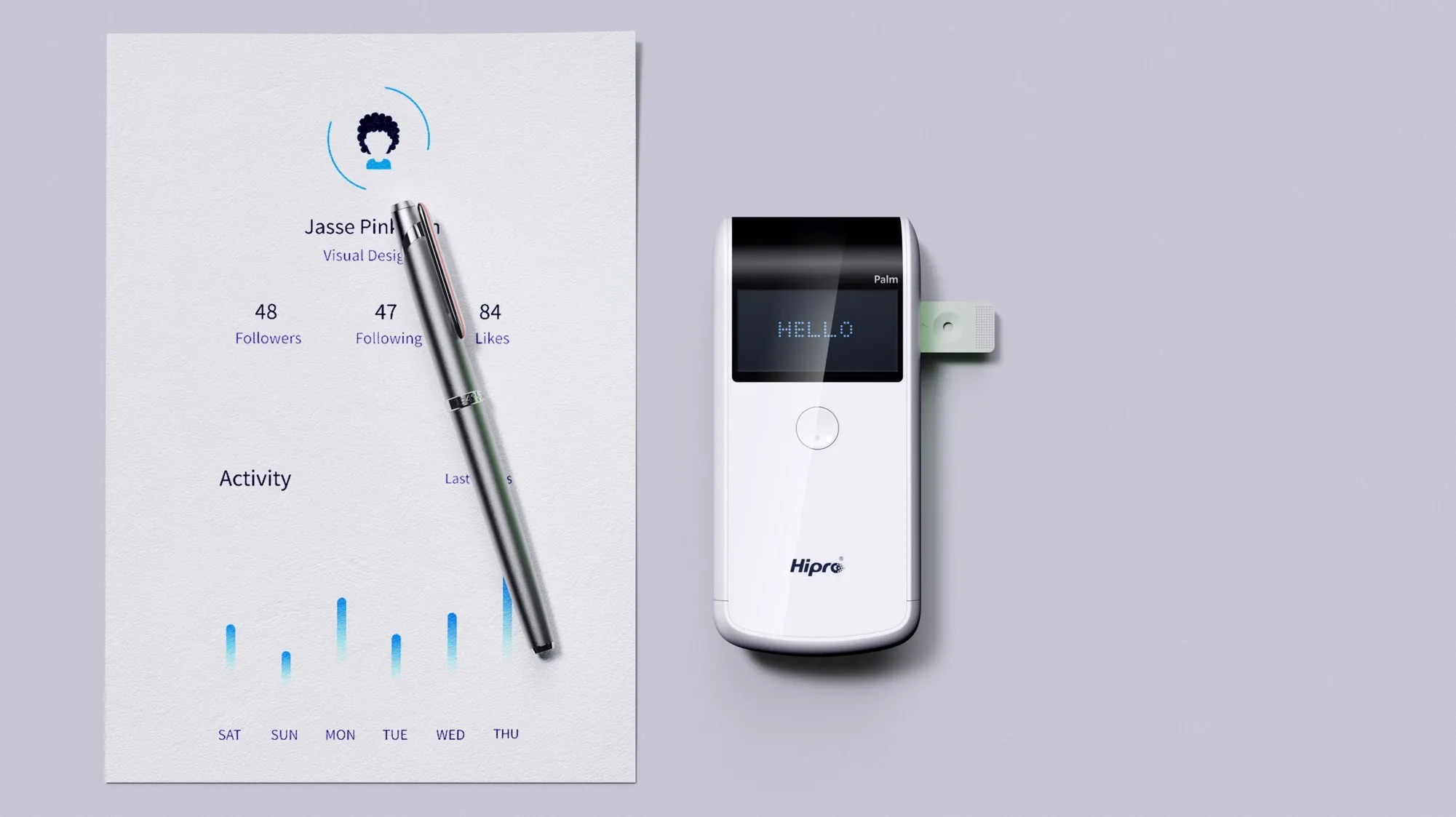 POCT portable Fluorescence immunoassay laboratory equipment Palm F  for rapid blood test  AMH test IVD