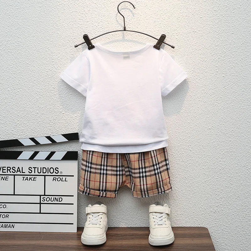 1-4T Best Quality Kids Clothes Summer Outfits T-Shirt & Shorts Set Clothes For Little Boy Kids Clothing 2-3 Years Boys