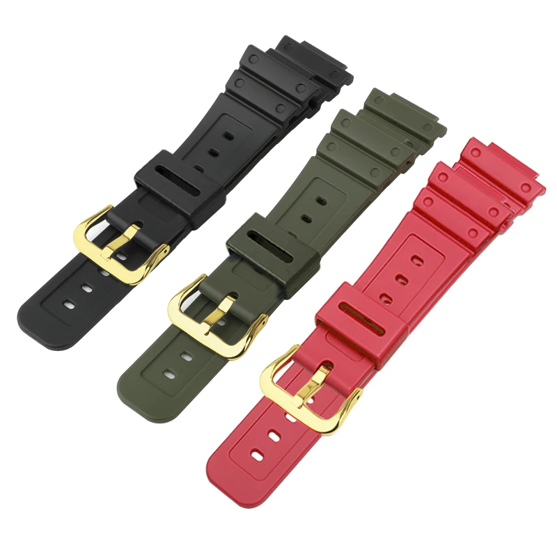 Resin strap for DW5600 GWM5610 Rubber strap silicone band strap watch bracelet Modified accessories