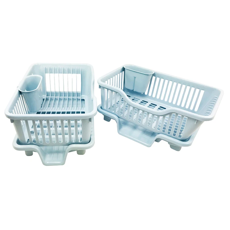 Plastic Dish Rack With Cover For Kitchen
