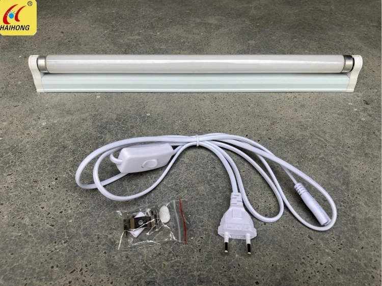 T8 10W 15W 20W Lamp holder  T5 4W 6W 8W BLB Aluminum alloy with black  lamp  Plug switch lamp magnetic    lighting