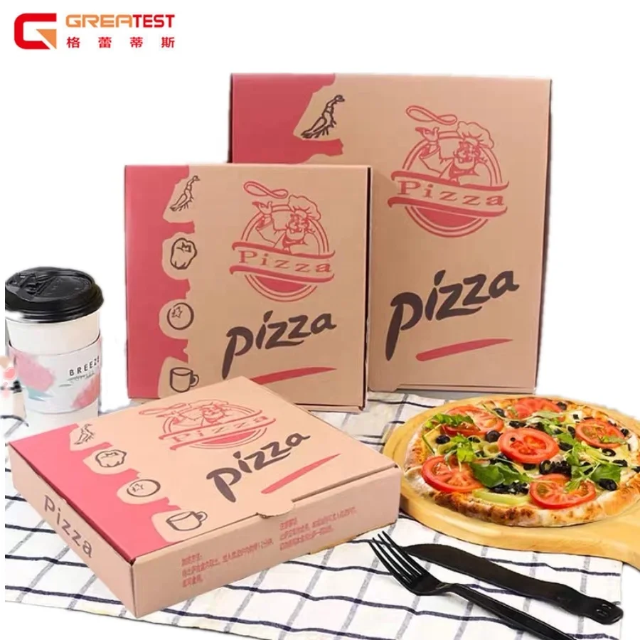 Recyclable Folder Pizza Box  Manufacturer for Food Use