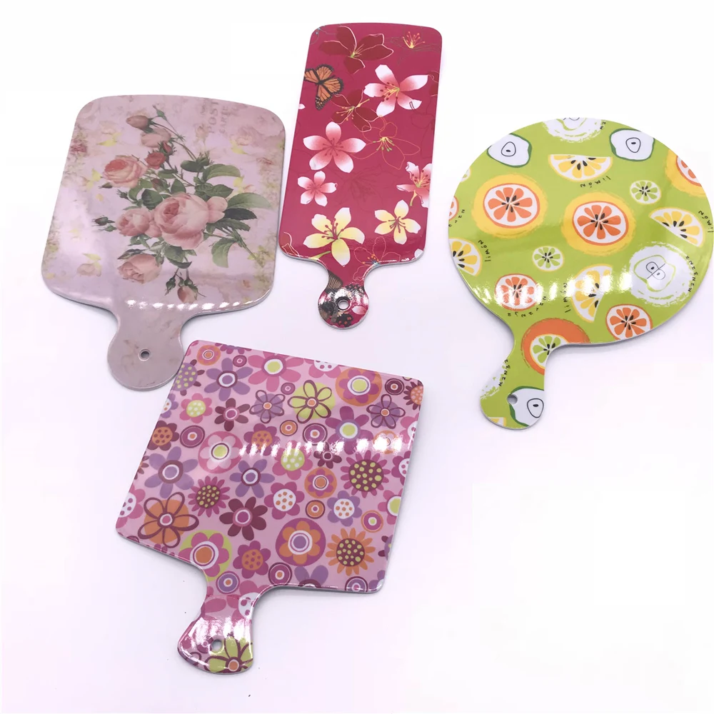 Food grade plastic melamine Fruit Dessert Salad cutting chopping board