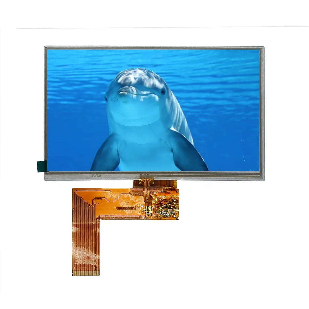 7 inch 800X480 resolution color TFT LCD 40 pin RGB resistive touch screen display