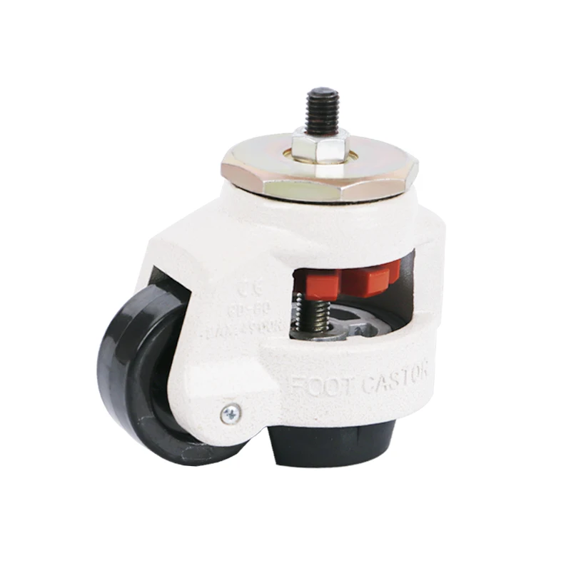 Leveling Caster 112 lbs 3300 Lbs Heavy Foot Master adjustable nylon castor aluminum wheel durable PA foot caster
