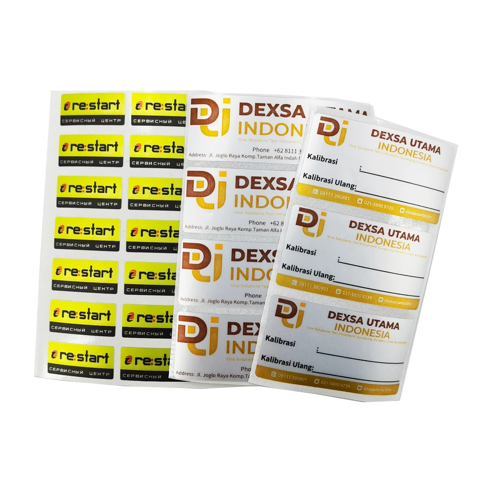 High Quality Wholesale Custom Cheap Printing Serialized Warranty Void If Removed Label Secure Transparent Sticker