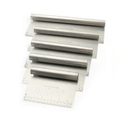 6' 8' 9' 10' 12' Dough Bench Scraper with Measuring Scale for Cake Pizza Cutter - Pastry Bread Separator Scale Knife