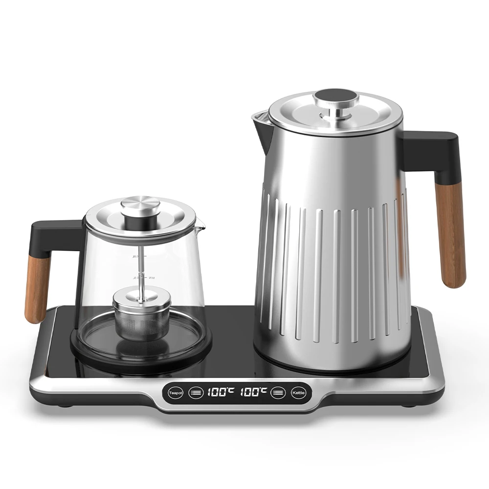 Hotsy Insulation Ceramic Kettle Electronics 1.7L Turkish Samovar Makers Set Electric 1L Glass Tea Maker With Temperature Control