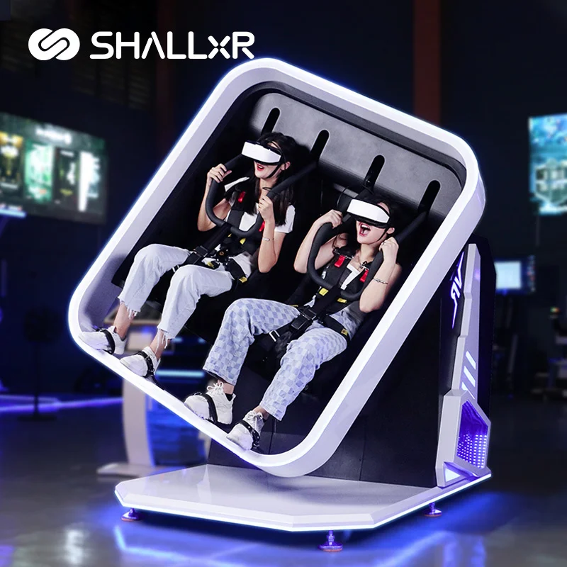 ShallxR Amusement Ride Virtual Reality Aircraft Cockpit Flight Simulator Cockpit Trade 9D VR 360 Simulator