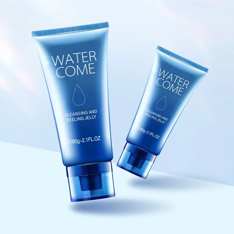 Private Label Mineral Organic Dead Skin Exfoliator Peeling Gel Aloe Vera Green Tea Body Exfoliating Cleansing Face Gel