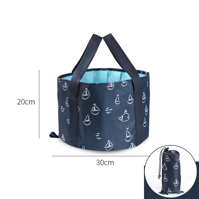 13-26L Invincible Corrosive Resistant Round Cleaning Bucket Portable Foldable Footbath Foot Massager