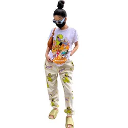 2022 Outdoor Cargo Yoga Pant Plus Size Women Trouser Lady Fashion Casual Print Trouser Sport Track Pant Sexy Stacked Sweat Pants