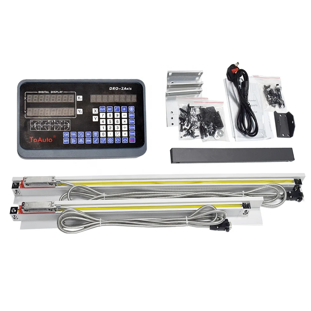 
2 axis Digital Readout DRO Linear Scales 50~1000mm for Milling Lathe machine 