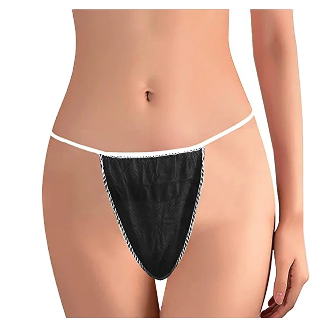 TOPMED Hot Sale Underwear Panties G string Thongs Cheap Disposable Non Woven Thong For Beauty Salon Spa