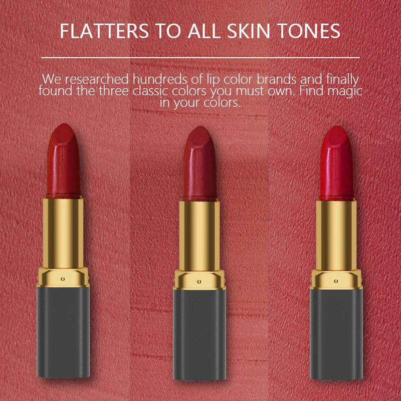 Cosmetics makeup silky smooth lipstick high pigment velvet matte lipstick