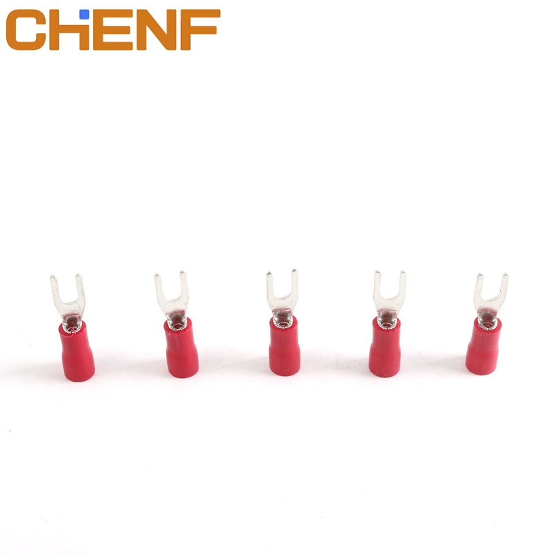 CHENF SV1.25-4M AWG22-16 #8 SeilSoul Factory Directly Provide 100% Inspection Quality Insulated Spade Cord End Terminals