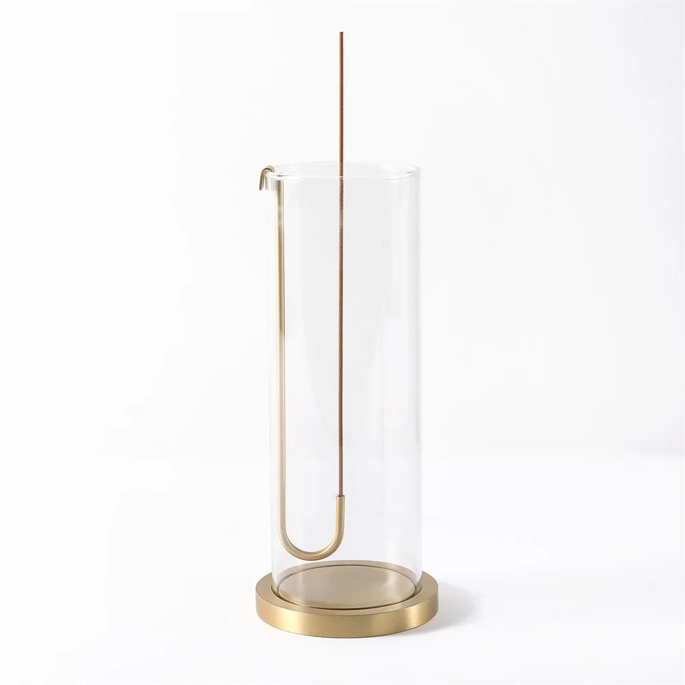 MAXERY Top Quality Brass Incense Sticks Holder Gold & Black Incense Burner for Home Decors