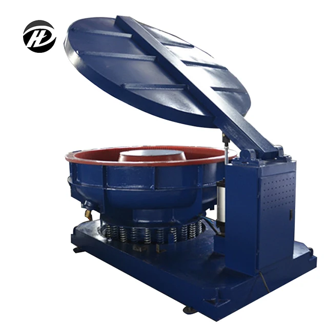 Stainless Steel Spoon Tank Automatic Vibratory Polishing Machine with Cover