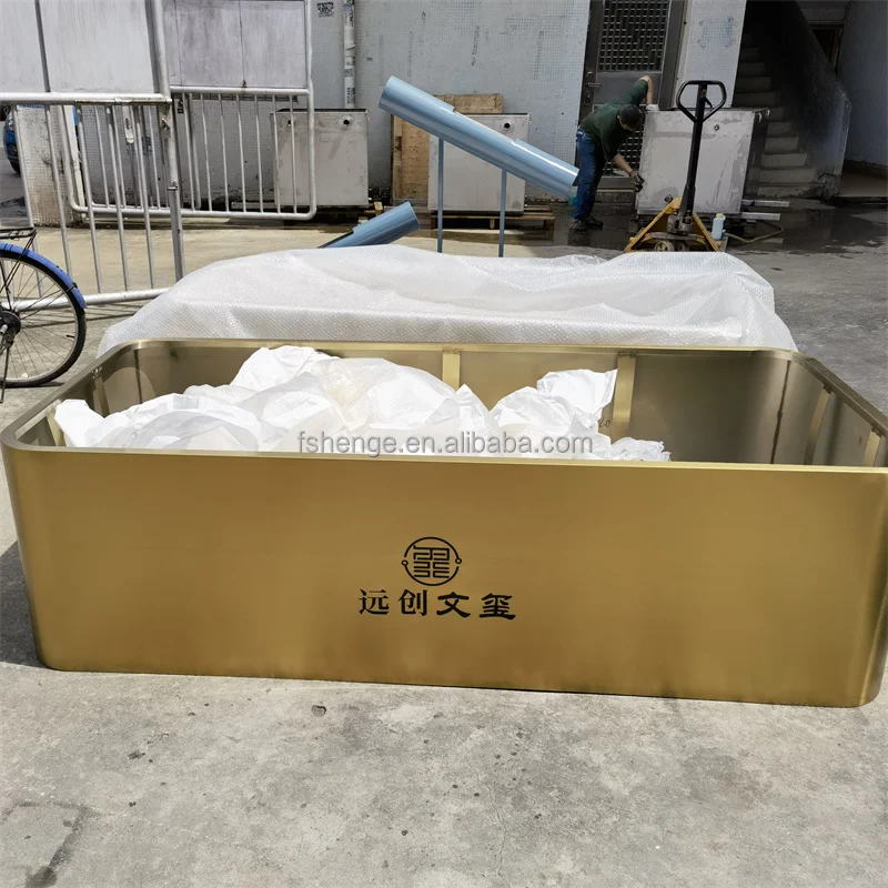 Garden supplies metal trough planter indoor extra large steel decorative bowl flower pots planters