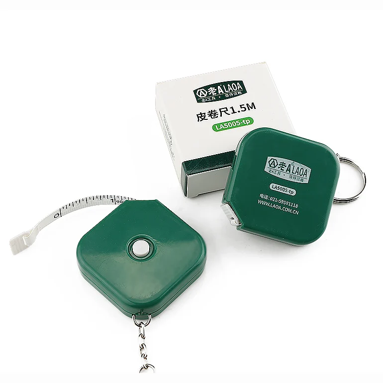 Round retractable tape measure key ring sewing measures tap tape measure keyring