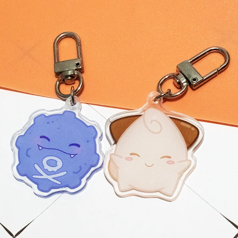 Cute Custom Design Custom Acrylic Plastic Keychain Charm With Epoxy Amine Acrylic Keychain