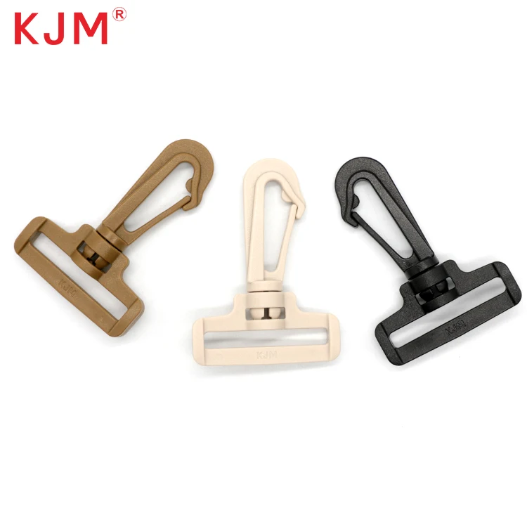 KJM price factory insulated bottle bag accessories plastic pom recycled black swivel snap hook for kids water bottle