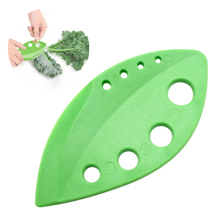 Kitchen Gadgets 8 Holes kale Leaf Loose Leaf Kale Chard Collard Herb Stripper Tool