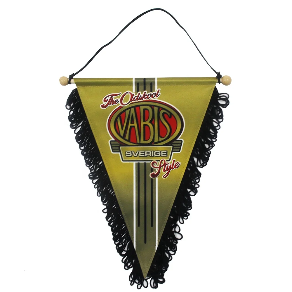 Best Selling 4 X 6 Inch Mini Flag Fringy Window Hanging Flag Banner Car Fringed Hanging Flag With Suction Cup