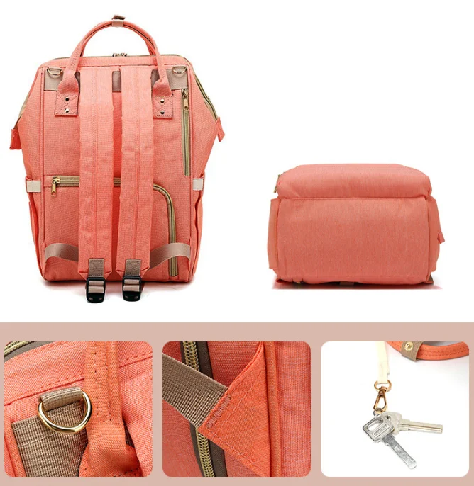  OMASKA wholesale pack fashionable baby tote diaper bag organizer waterproof Multifunction Mummy with bottle