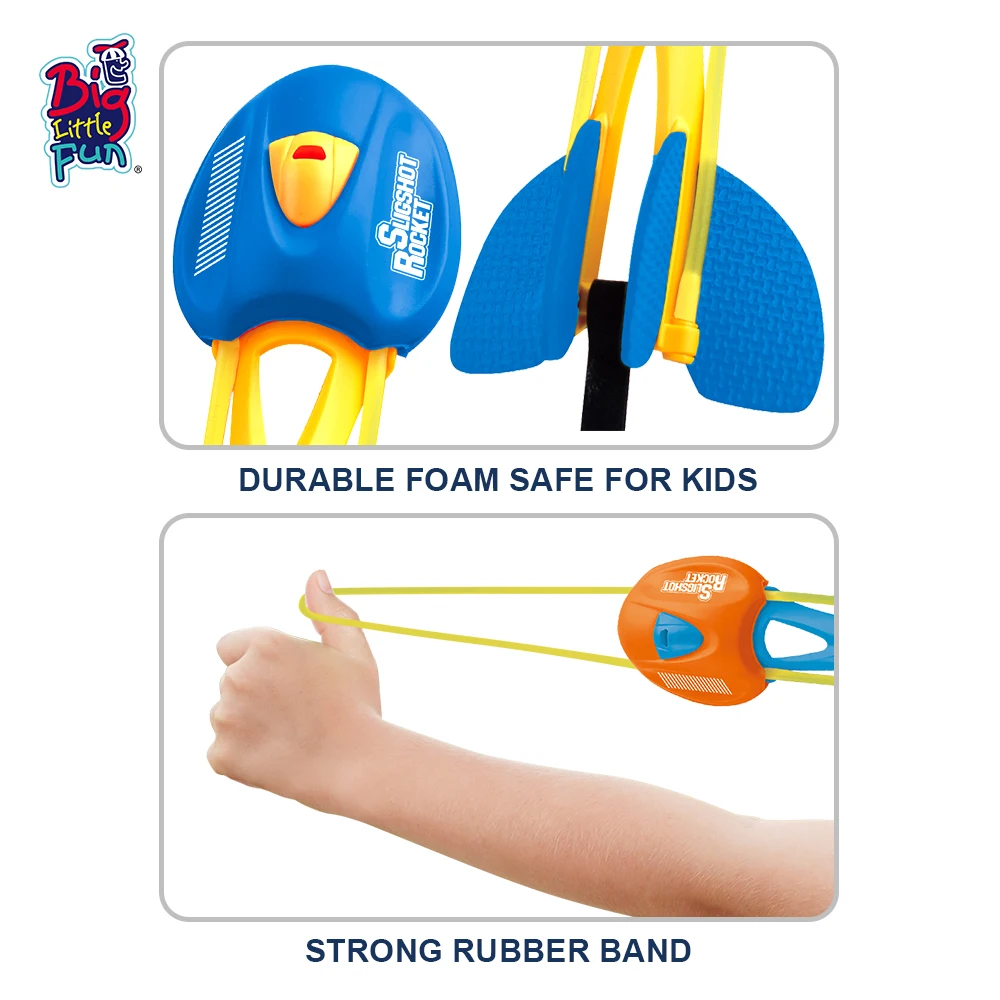 Can Custom Logo Kids Other Summer Outdoor Sports Type Flying Glider Toys Missile Flinger rocket Launcher Toy Flies Up To 25m