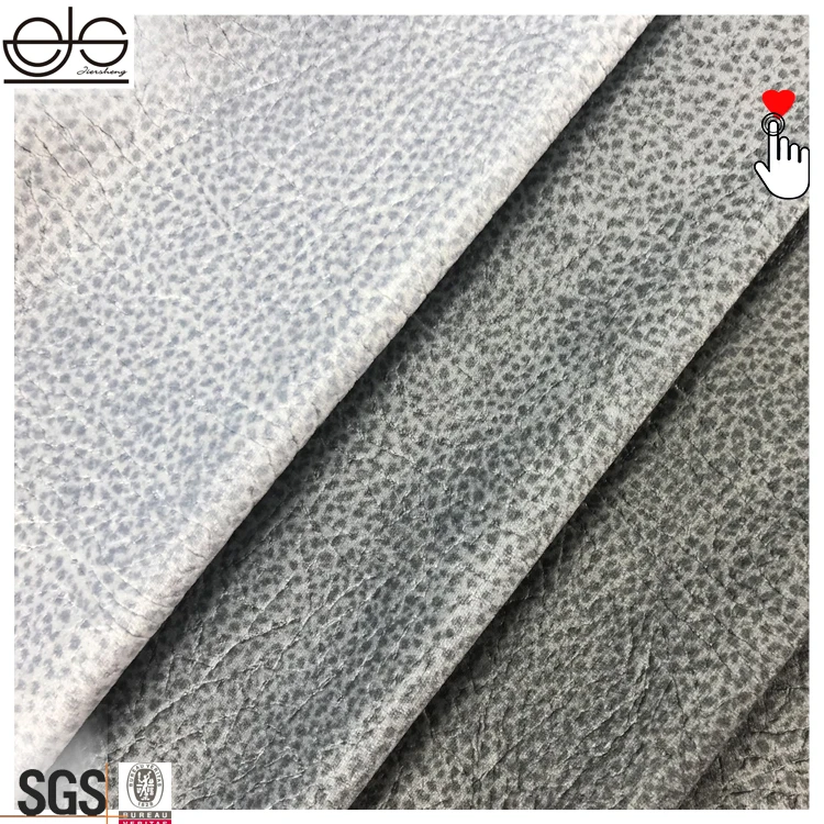 Cheap faux suede by the yard eco leather fabric