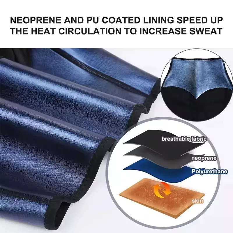 Custom Neoprene Sweating Pants Fitness Lose Weight Leggings Waist Trainer Corset Body Shapewear For Women