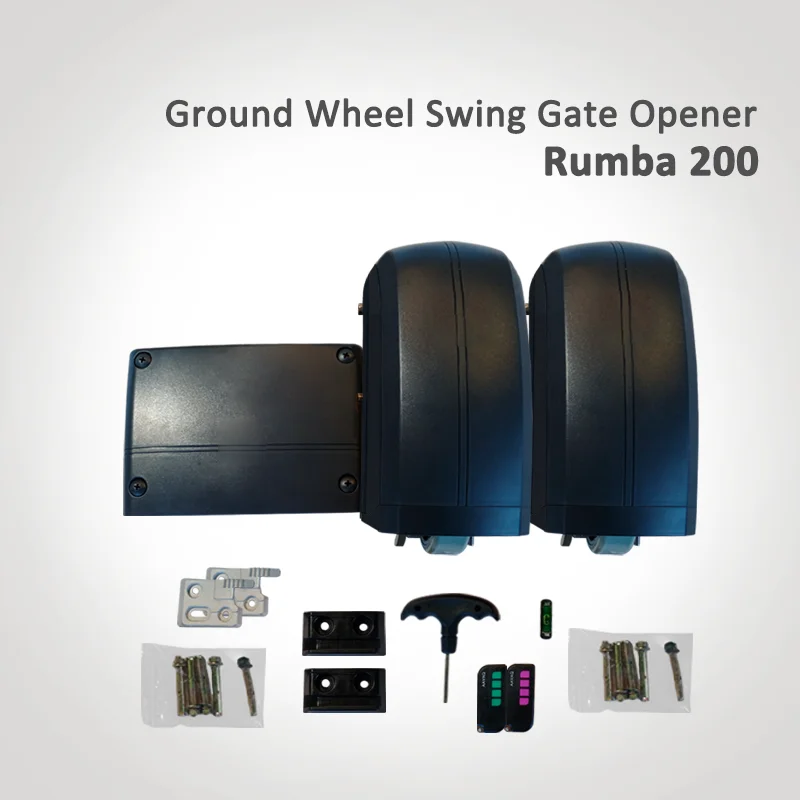 Smart WiFi DC Motor Swing Gate Opener Roller Wheel Automatic Gate Operator