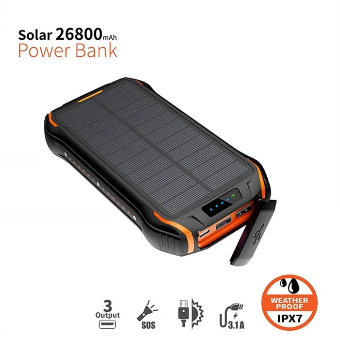 Solar Charger Power Bank Quick Battery Mobile Phone