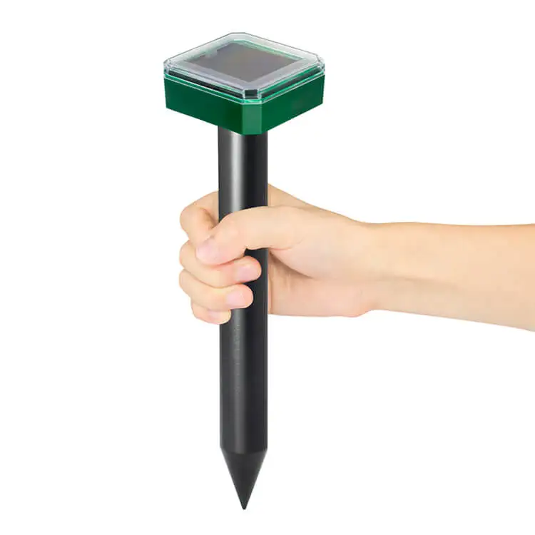 X-PEST Отпугиватель родинок на солнечной батарее Gopher Репеллент для грызунов и змей с перезаряжаемой батареей AR08 уличный ультразвуковой