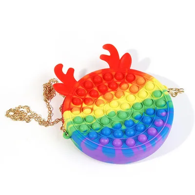 NewTrend Wholesale Colorful Fun Push Pop Anti Stress Handbag With Zipper