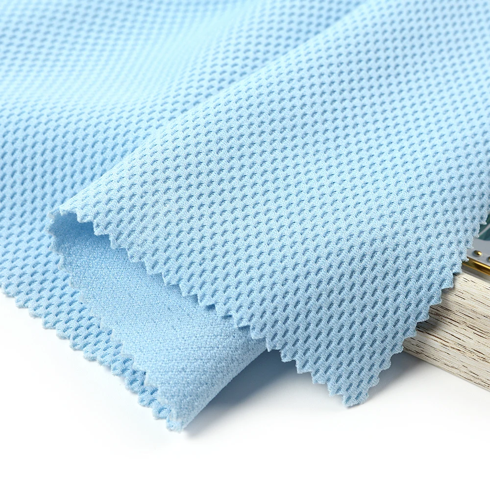 Sport Custom Quick Dry Breathable Polyester Knitted Pique 3D Mesh T-shirt Sportswear Spacer Fabric Outdoor Children Chair Fabric