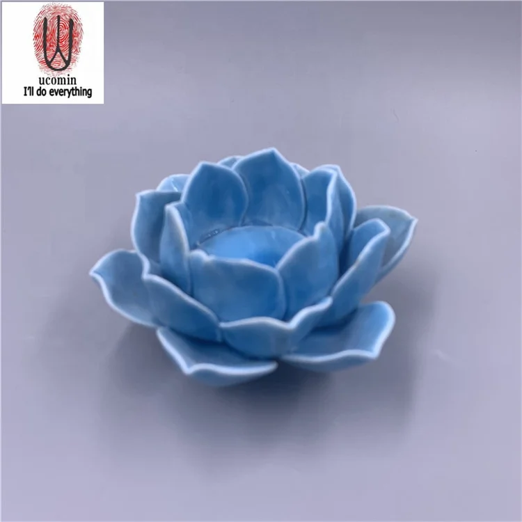 
BUY 2 GET 1 FREE Original New Amazon household decoration ceramic handmade flower candlestick 