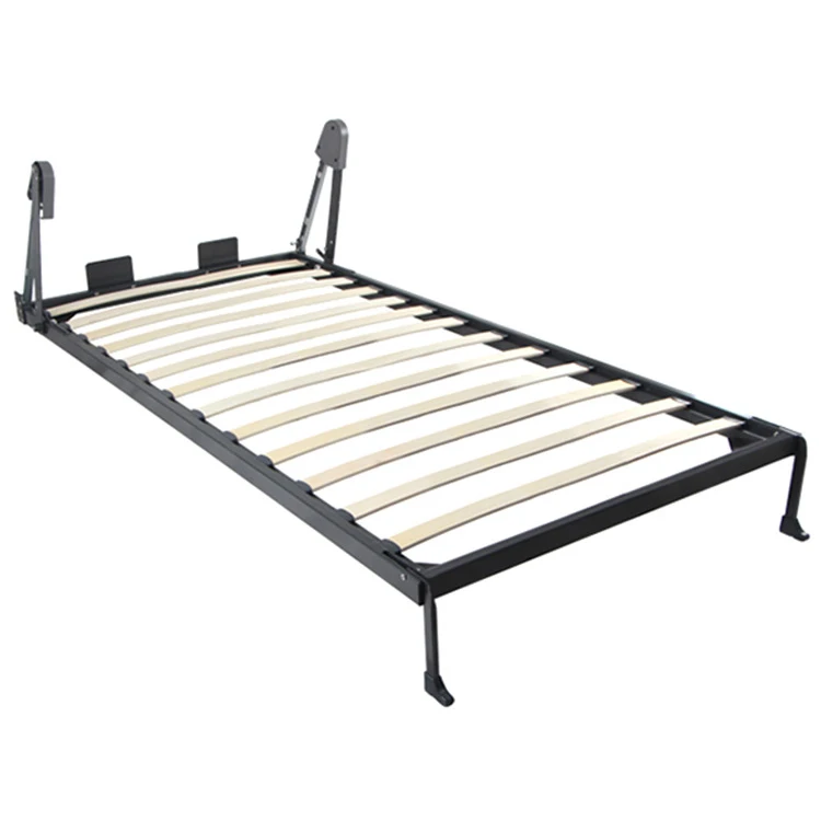 Wholesale New Design Vertical Manual Murphy Bed Hardware Kit Space Saving Folding Hiding Wall Bed Mechanism With Auto Legs